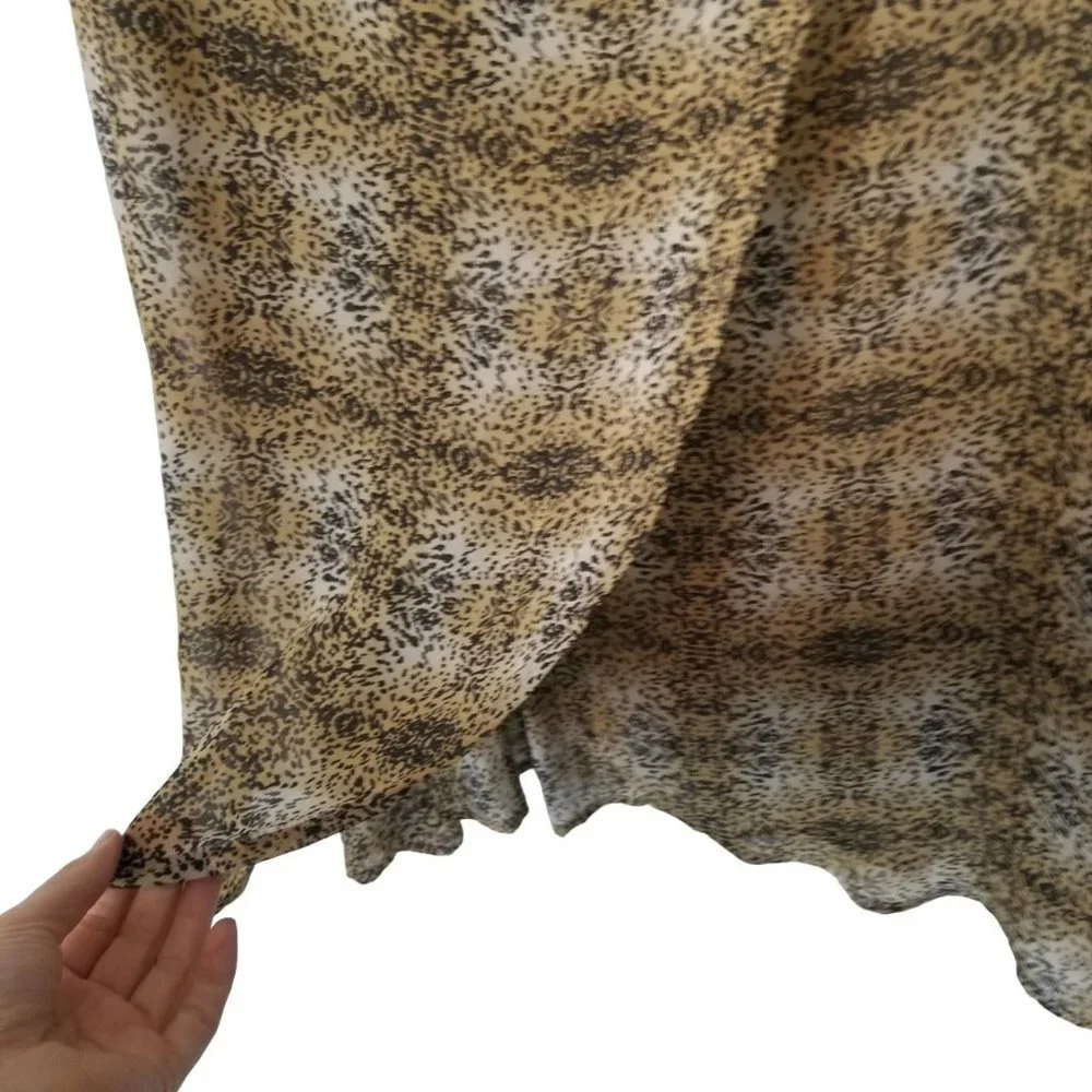 Torrid Womens 4X Brown Animal Print Sleeveless Pin